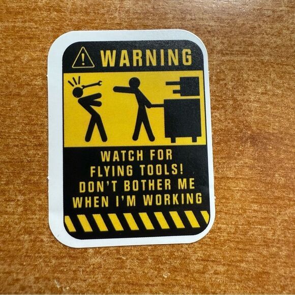 Funny Warning Sticker - Picture 1 of 1